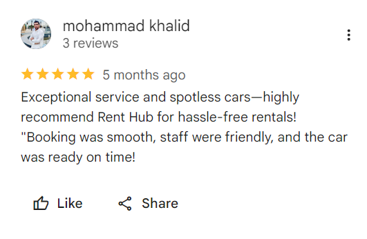 Google Maps Review from Mohammad Khalid
